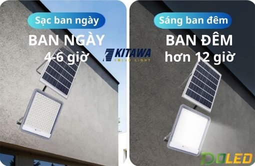 Đèn pha năng lượng mặt trời 200W Kitawa DP12-100