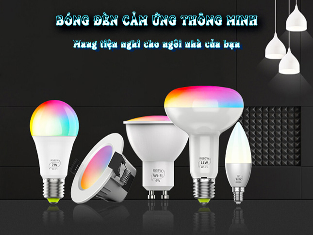 banner bóng đèn cảm ứng