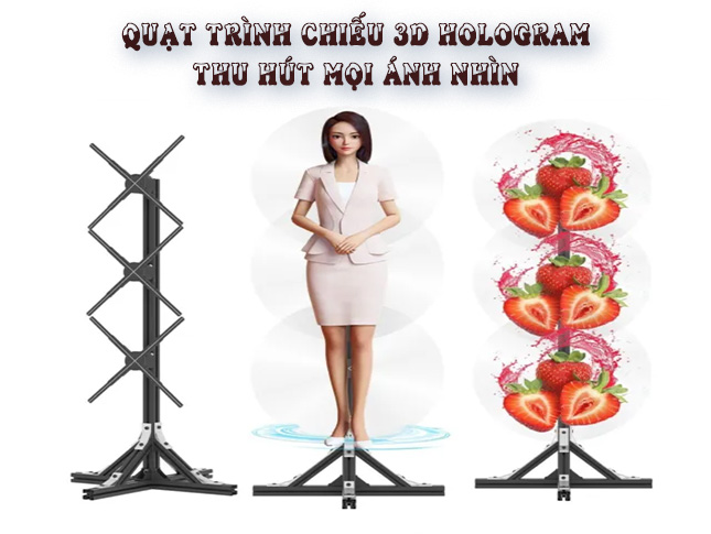 banner quạt chiếu 3d hologram