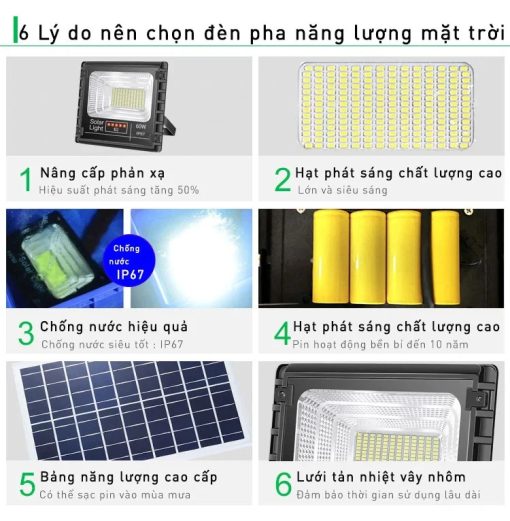 Đèn pha năng lượng mặt trời Kitawa DP1