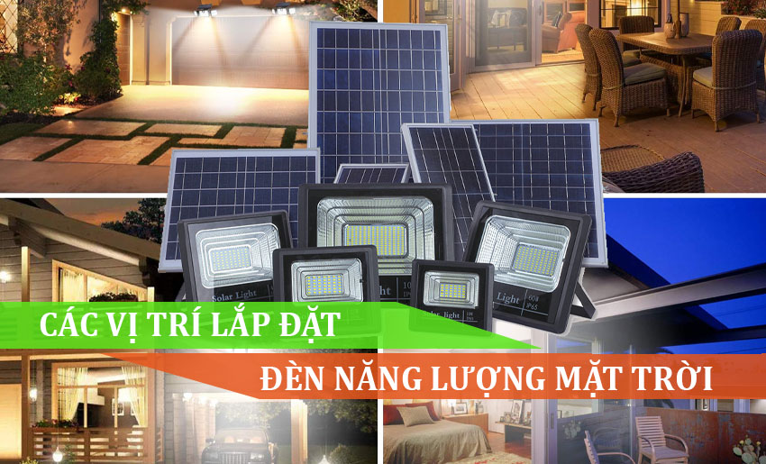 6 vị trí lắp đặt đèn năng lượng mặt trời