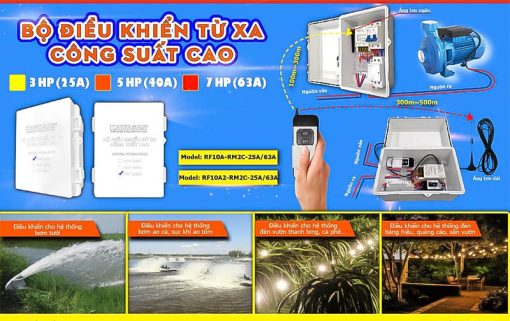 Bộ Điều Khiển Từ Xa Công Suất Cao RF10A-RM2C 25A_2