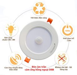 ĐÈN LED ÂM TRẦN CẢM ỨNG HỒNG NGOẠI DSB7W T_V (VIỀN VÀNG)_4