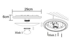 ĐÈN ỐP TRẦN CẢM ỨNG HỒNG NGOẠI 323B 12W_5