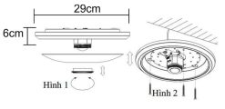 ĐÈN ỐP TRẦN CẢM ỨNG HỒNG NGOẠI 323B 16W_4