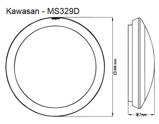 ĐÈN ỐP TRẦN CẢM ỨNG VI SÓNG CHUYỂN ĐỘNG MS329D