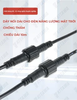 Dây nối 10m KITAWA cho đèn năng lượng mặt trời DN10M