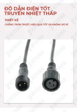 Dây nối 10m KITAWA cho đèn năng lượng mặt trời DN10M