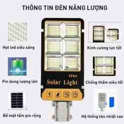 Đèn Đường Năng Lượng Mặt Trời 300W Kitawa BC1300-V