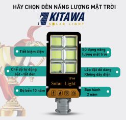 Đèn Đường Năng Lượng Mặt Trời 300W Kitawa BC1300-V