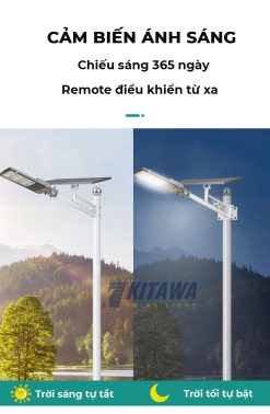 Đèn Đường Năng Lượng Mặt Trời 300W Kitawa BC1300-V