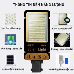 Đèn Năng Lượng Mặt Trời 400W Kitawa BC2400-1