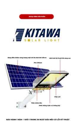 Đèn Năng Lượng Mặt Trời 400W Kitawa BC2400-1