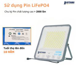 Đèn Pha Năng Lượng Mặt Trời 300W Bọc Cầu KITAWA - DP11300