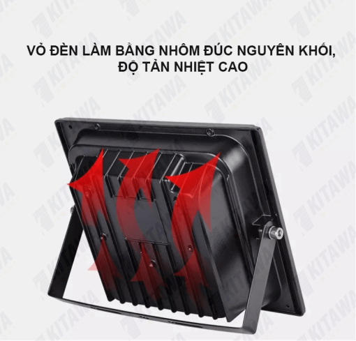 Đèn Pha Năng Lượng Mặt Trời Kitawa 100W IP67 DP1100-K