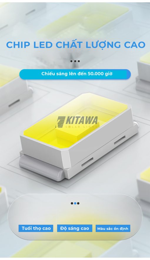 Đèn Pha Năng Lượng Mặt Trời Kitawa 100W IP67 DP1100-K