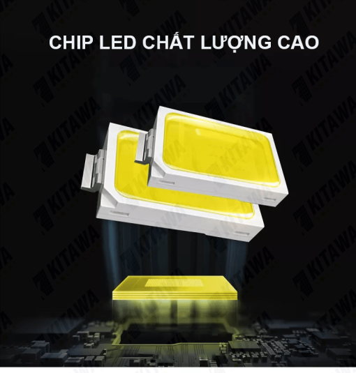 Đèn Pha Năng Lượng Mặt Trời Kitawa 100W IP67 DP1100-K