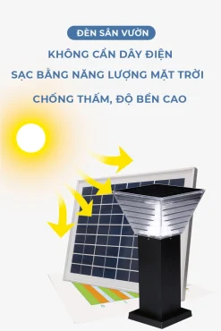 Đèn Sân Vườn Năng Lượng Mặt Trời SV223_1