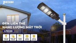 Đèn đường năng lượng mặt trời liền thể LT6120 nhiều khoang Kitawa