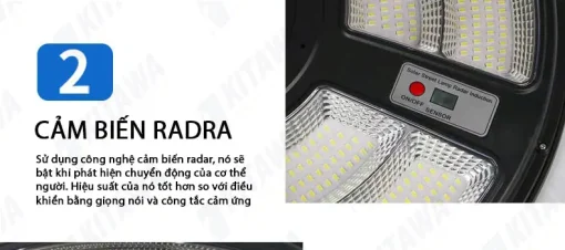 Đèn năng lượng mặt trời KITAWA hình đĩa bay UFO 600W UF4600