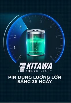 Đèn năng lượng mặt trời KITAWA hình đĩa bay kim cương UFO 600W UF1600