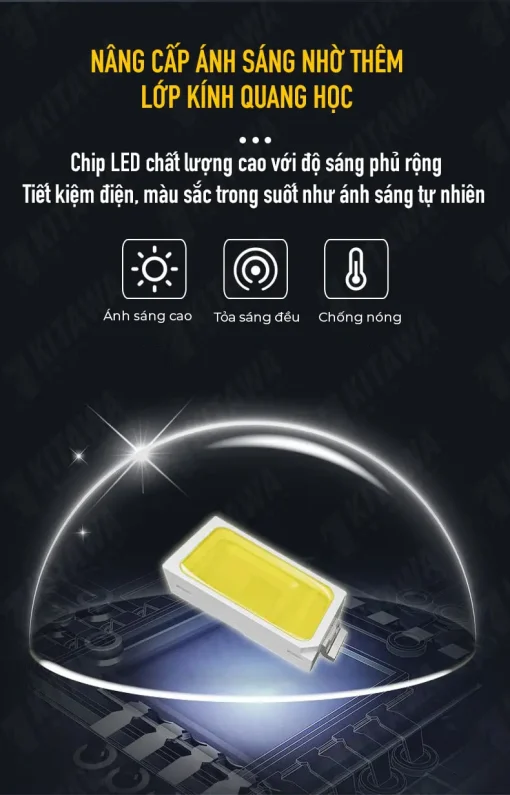 Đèn năng lượng mặt trời Kitawa hình đĩa bay UFO 300W UF2300