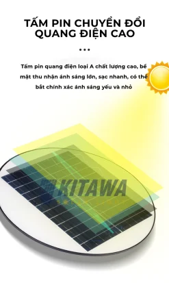 Đèn năng lượng mặt trời Kitawa hình đĩa bay UFO 300W UF2300