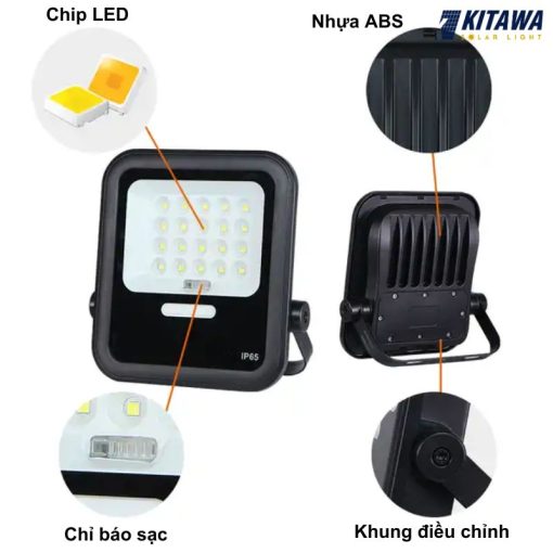 Đèn pha năng lượng mặt trời 300W KITAWA - DP16.300