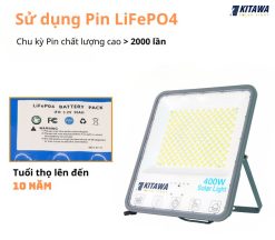 Đèn pha năng lượng mặt trời 400W bọc cầu KITAWA - DP11400