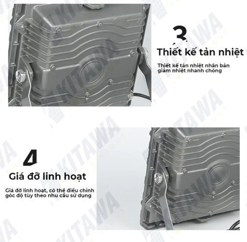 Đèn pha năng lượng mặt trời Kitawa 100W DP6100