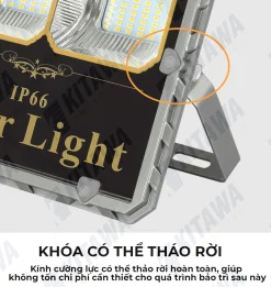 Đèn pha năng lượng mặt trời Kitawa 100W DP6100