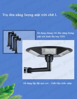 Trụ Đèn Năng Lượng Mặt Trời Hình Chữ L