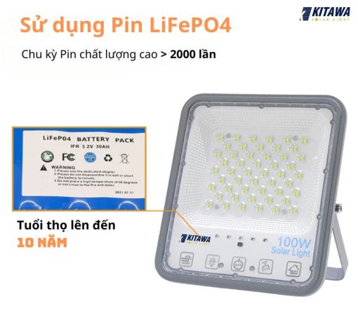 Đèn pha năng lượng mặt trời bọc cầu KITAWA DP11