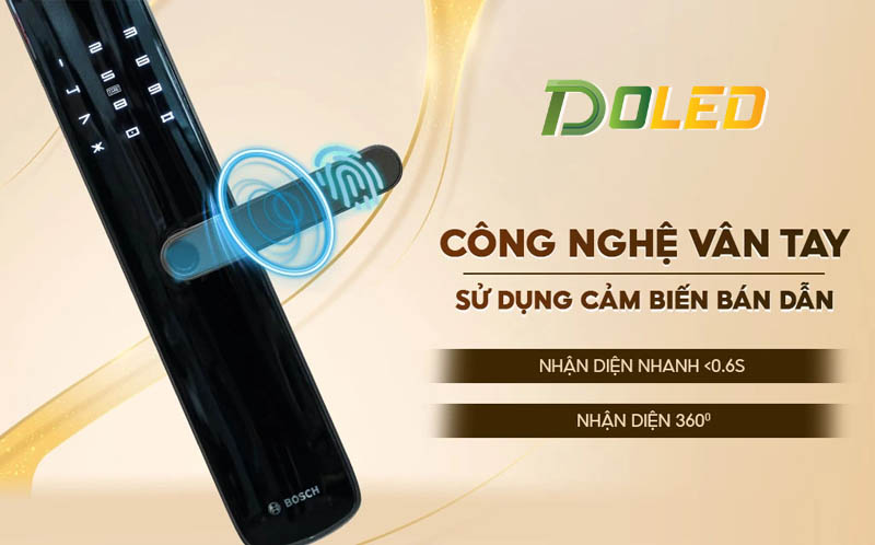 Khóa Cửa Vân Tay BOSCH ID60–EU Version - Cao Cấp 