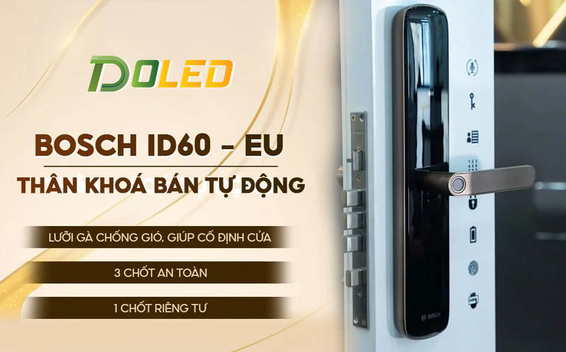 Khóa Cửa Vân Tay BOSCH ID60–EU Version - Cao Cấp 