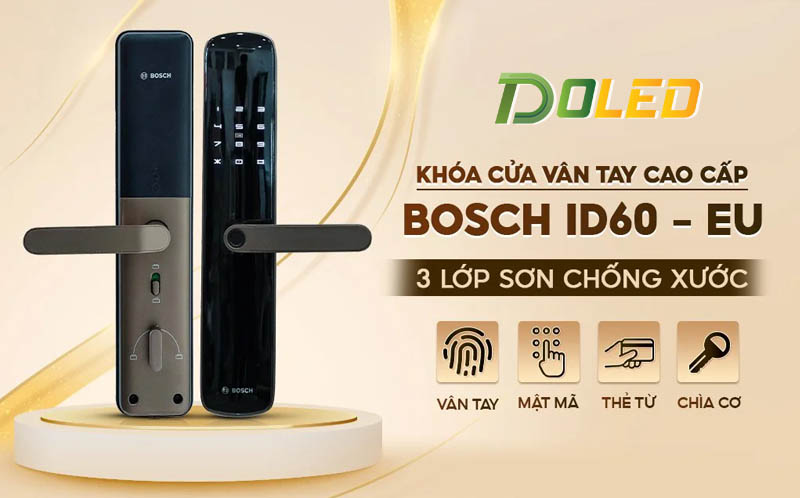 Khóa Cửa Vân Tay BOSCH ID60–EU Version - Cao Cấp 