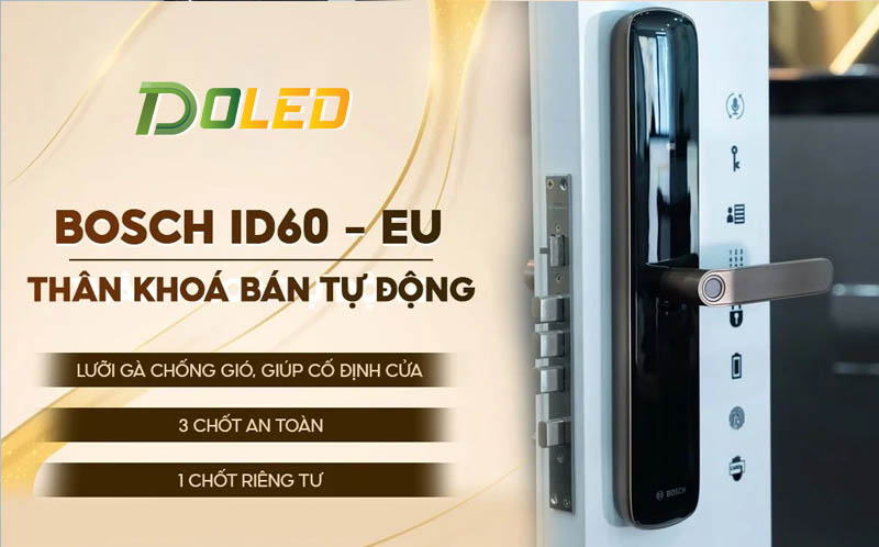 Khóa Cửa Vân Tay BOSCH ID60–EU version cao cấp