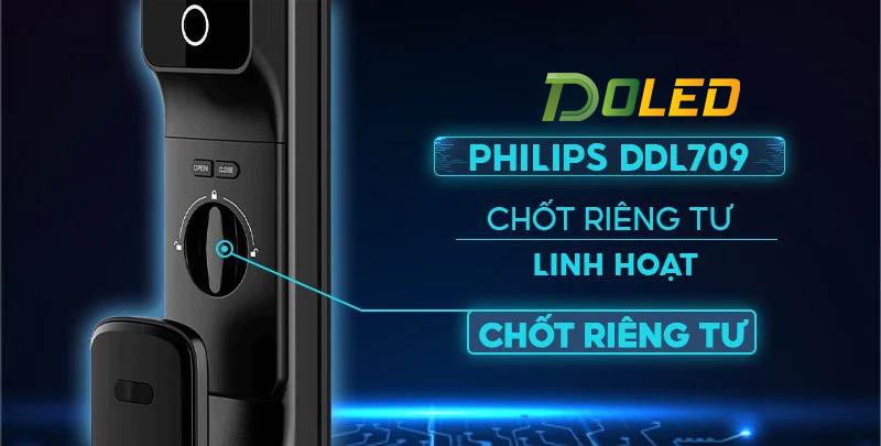 Khóa cửa nhận diện khuôn mặt 3D Face Philips DDL709 (5)