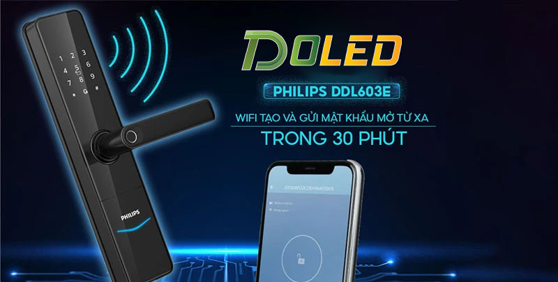 Khóa cửa vân tay cao cấp Philips DDL603E (6)