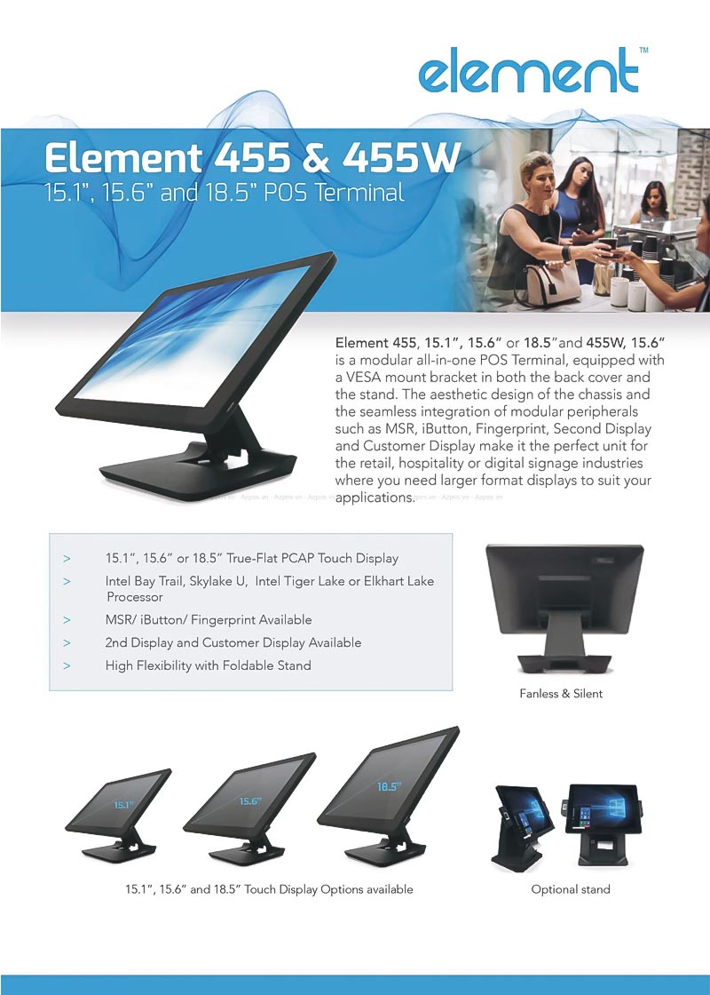 Máy POS Cảm Ứng Element 455_2